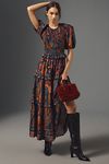 Thumbnail View 1: Farm Rio Short-Sleeve Crew-Neck Tiered A-Line Maxi Dress