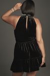 Thumbnail View 8: The Somerset Mini Dress: Velvet Halter Edition