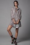 Thumbnail View 3: The Bettina Tiered Shirt Dress by Maeve: Mini Sequin Edition