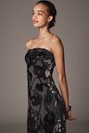 Thumbnail View 4: By Anthropologie Strapless Velvet Burnout Dress