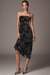 Thumbnail View 1: By Anthropologie Strapless Velvet Burnout Dress