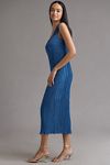 Thumbnail View 4: By Anthropologie Pleated Satin Midi Dress