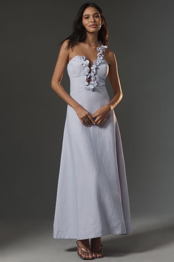 Slide View: 1: Sonya Moda Amal One-Shoulder Maxi Dress