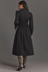 Thumbnail View 2: The Tommie Smocked Front-Zip Shirt Dress: Long-Sleeve Edition