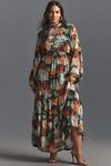 Thumbnail View 5: The Somerset Maxi Dress: Long-Sleeve Mock-Neck Chiffon Edition