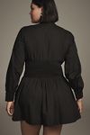 Thumbnail View 6: The Tommie Smocked Front-Zip Shirt Dress: Long-Sleeve Mini Edition