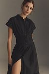 Thumbnail View 2: By Anthropologie Short-Sleeve Pleated Midi Shirt Dress