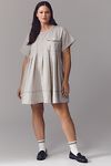 Thumbnail View 5: Pilcro Short-Sleeve Denim Mini Swing Dress