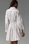 Thumbnail View 2: By Anthropologie Long-Sleeve Collared A-Line Mini Dress