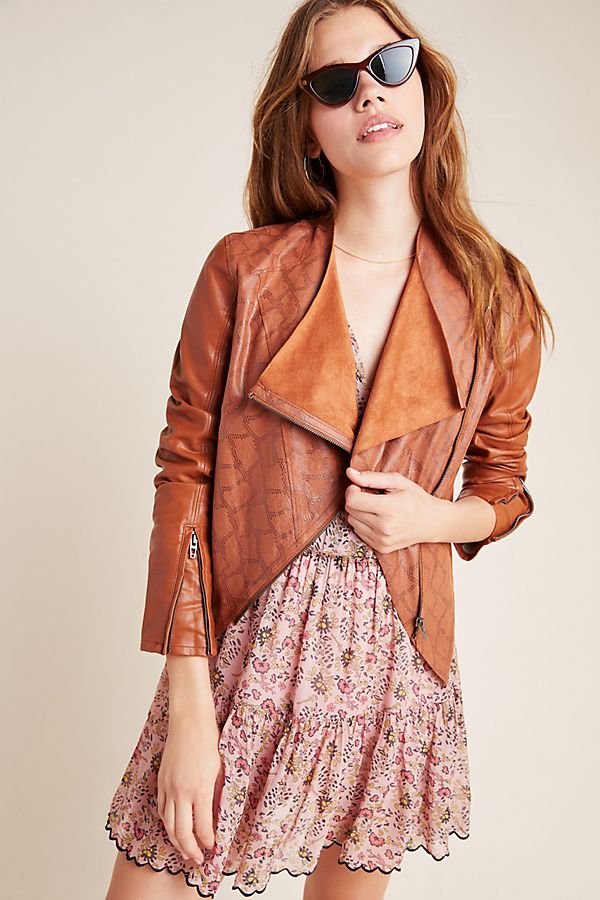 Slide View: 1: Sharona Snake-Printed Jacket