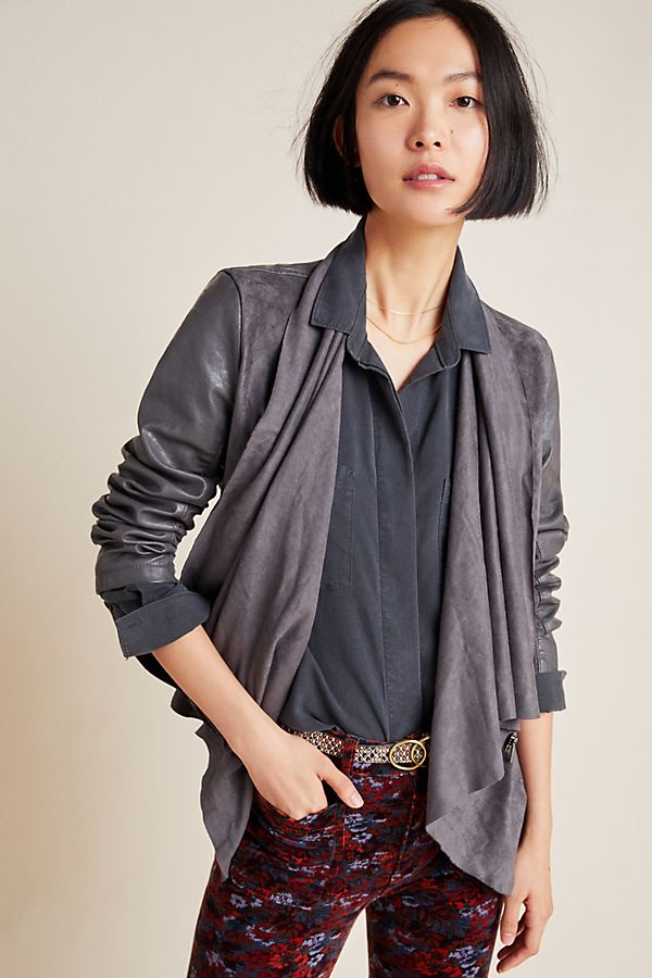 Slide View: 1: Tiana Draped Jacket