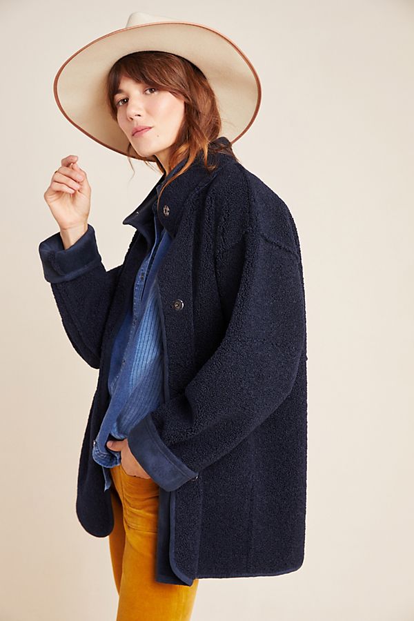 Slide View: 1: Albany Reversible Sherpa Jacket