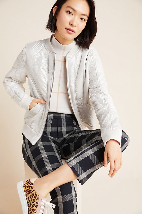 Slide View: 1: Marrakech Cozy Quilted Bomber Jacket