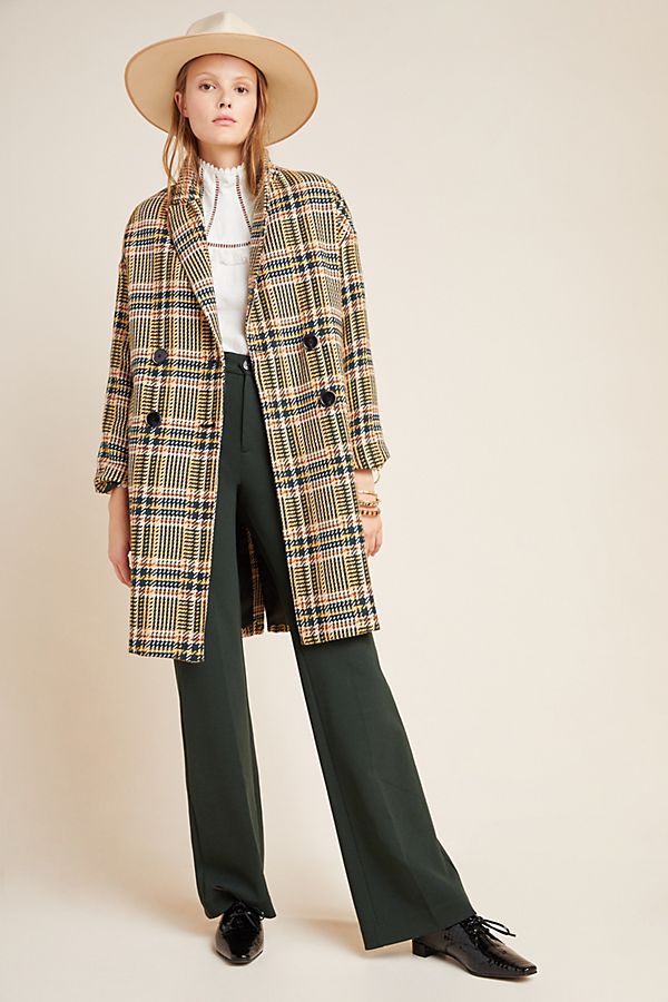 Slide View: 1: Cotter Tweed Coat
