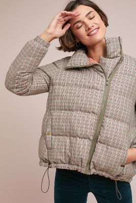 plaid puffer coat Cheap online - OFF 64%