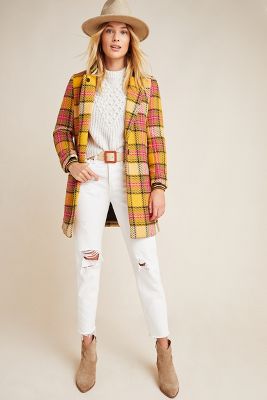 scotch and soda tartan coat