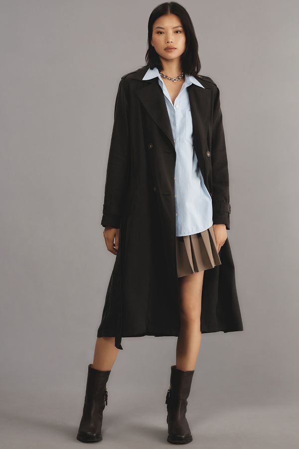 Slide View: 1: Bella Dahl Lightweight Trench Coat