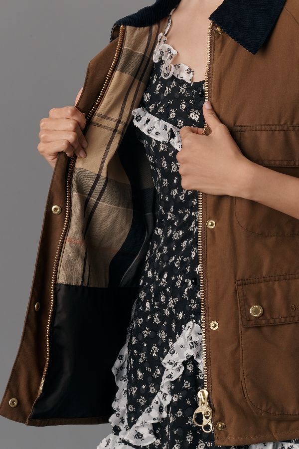 Slide View: 6: Barbour Ruth Waxed Jacket