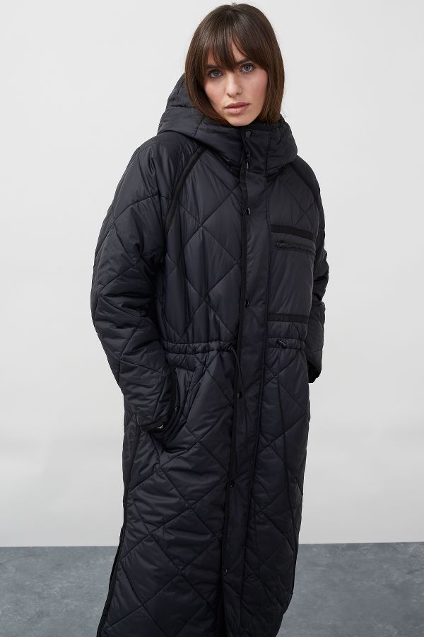 Second Female Prudence Quilted Hooded Coat | Anthropologie UK