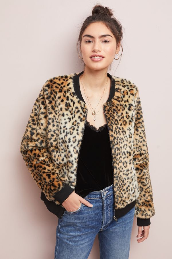 Leopard Faux Fur Jacket | Anthropologie