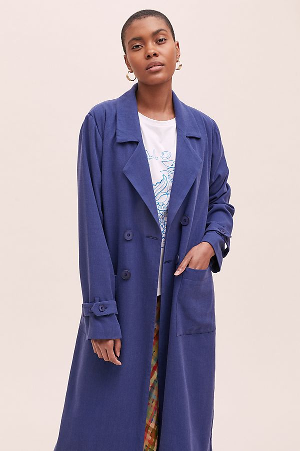 Marleigh Crinkle Trench Coat, Anthropologie Trench Coat