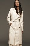 Thumbnail View 4: Avec Les Filles Faux Leather Belted Long Coat