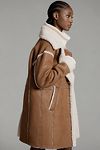 Thumbnail View 3: Avec Les Filles Faux-Shearling Coat