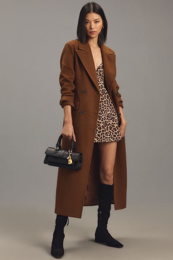 Slide View: 3: Avec Les Filles Tailored Long Coat