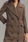 Thumbnail View 2: Avec Les Filles Plaid Strong Shoulder Long Coat