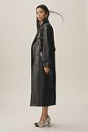 Thumbnail View 4: Avec Les Filles Glazed Faux-Ever Leather™ Belted Trench Coat