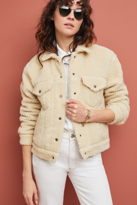 levis all over sherpa trucker jacket