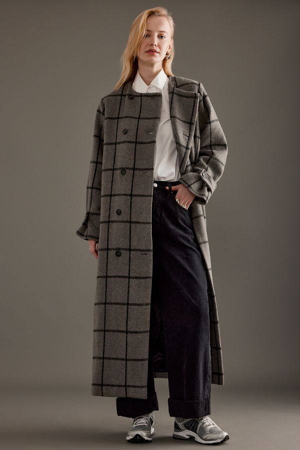 Slide View: 3: Selected Femme Long Wool Coat