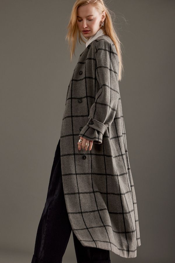 Slide View: 5: Selected Femme Long Wool Coat