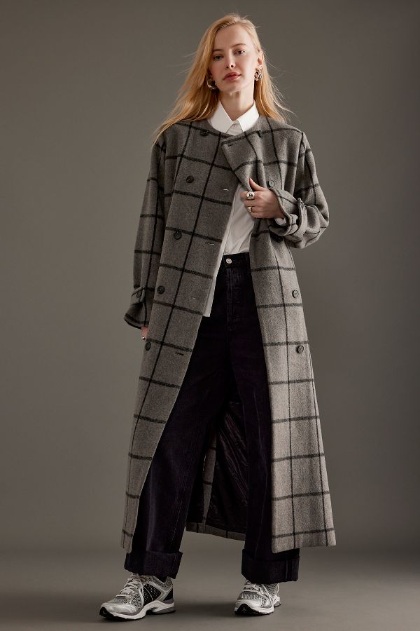 Slide View: 6: Selected Femme Long Wool Coat