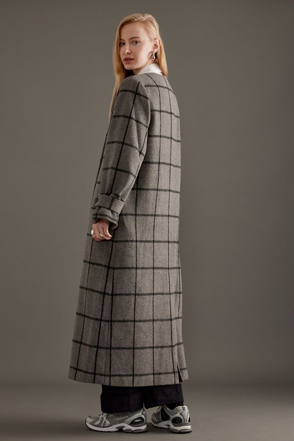 Slide View: 2: Selected Femme Long Wool Coat