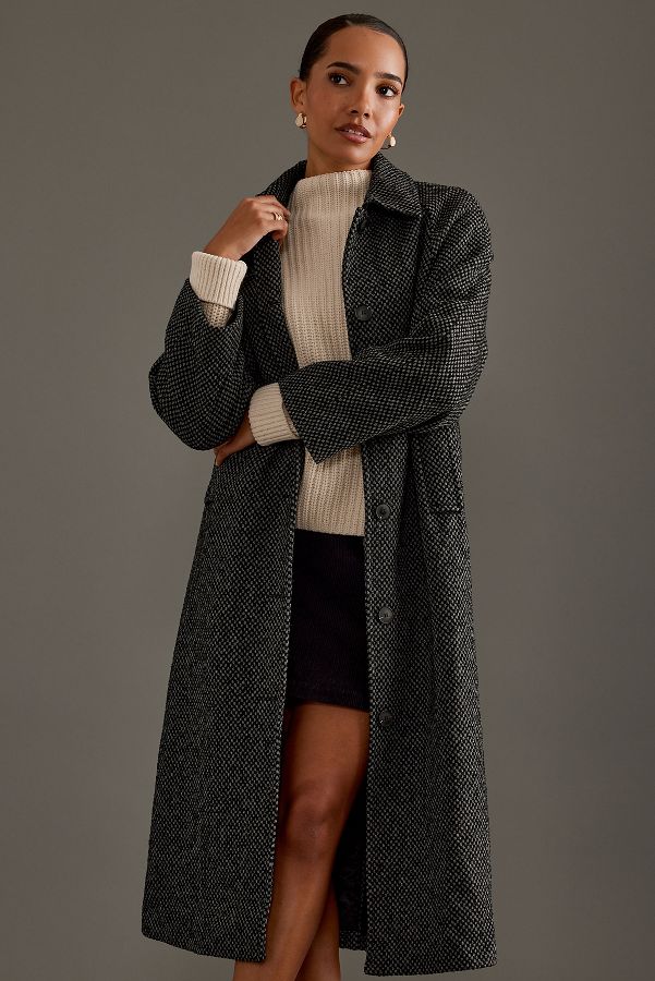 Slide View: 3: Selected Femme Tasja Long Wool Coat