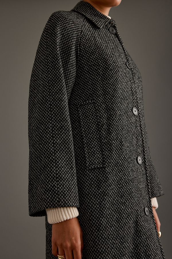 Slide View: 5: Selected Femme Tasja Long Wool Coat