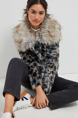 anthropologie leopard jacket