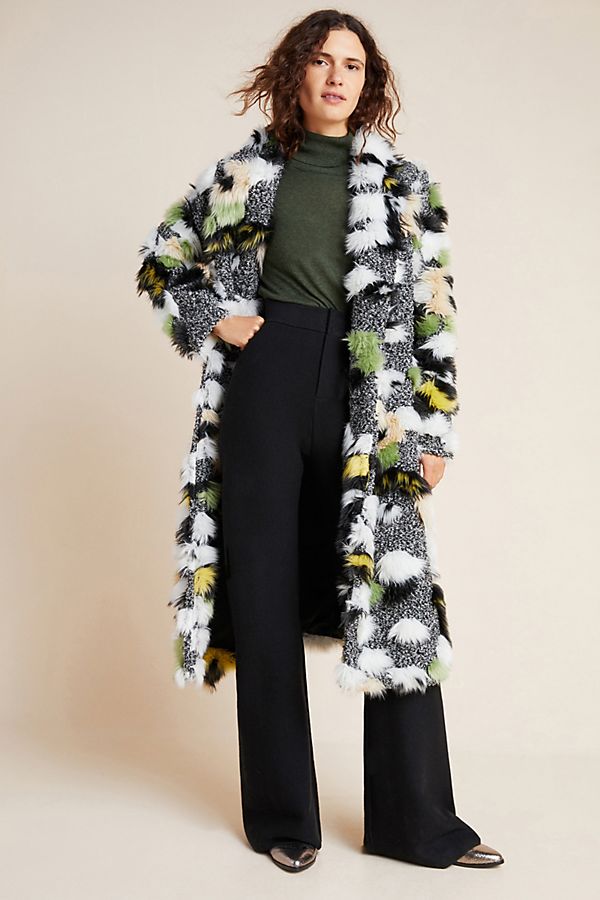 Slide View: 1: Kat Textured Trench Coat