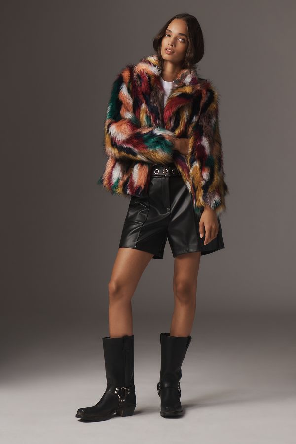 Slide View: 2: Hutch Faux-Fur Jones Coat