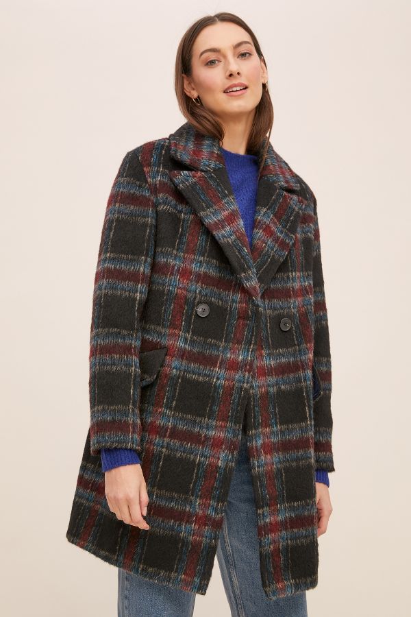 Amber Check Coat | Anthropologie UK