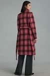 Thumbnail View 3: Noize Katja Belted Plaid Trench Coat