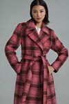 Thumbnail View 4: Noize Katja Belted Plaid Trench Coat