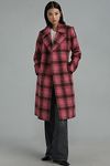 Thumbnail View 1: Noize Katja Belted Plaid Trench Coat