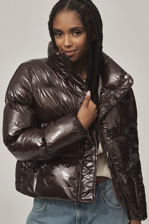 Slide View: 1: Noize Coco Crop Puffer Coat