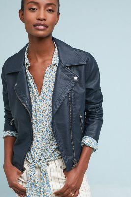 anthropologie leather jacket