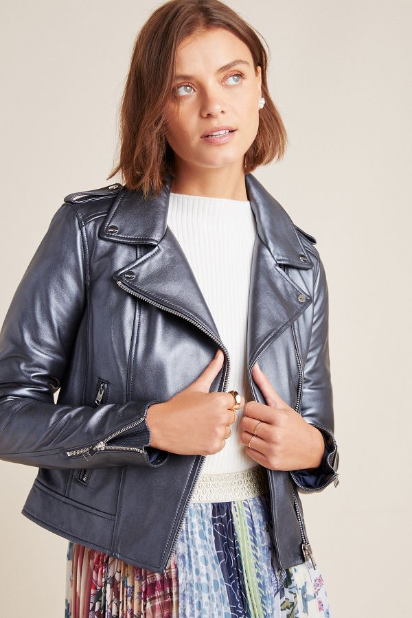 Lamarque Donna Leather Moto Jacket | Anthropologie