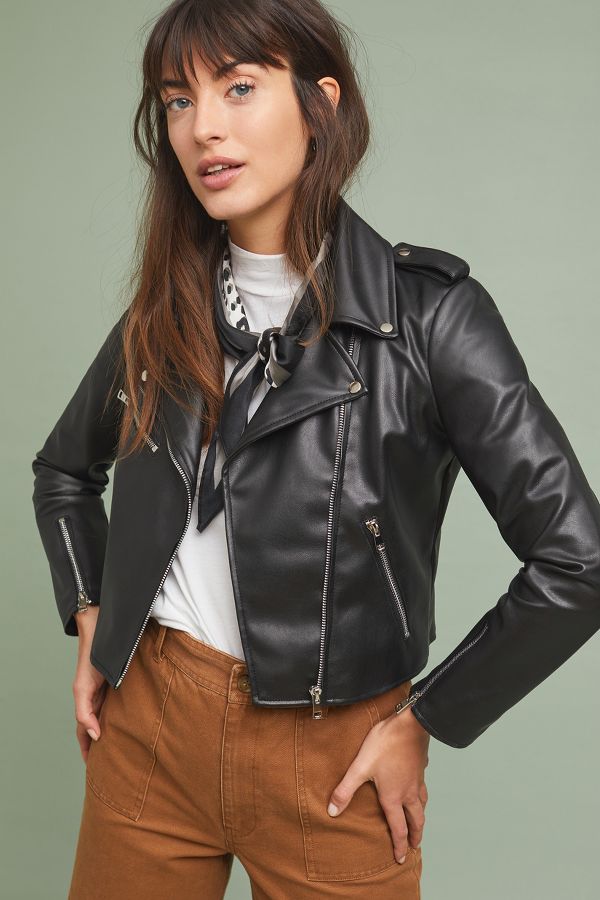 Open Road Faux Leather Petite Jacket | Anthropologie