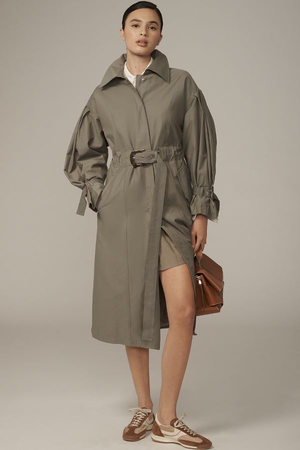 Slide View: 5: By Anthropologie Belted Trench Coat