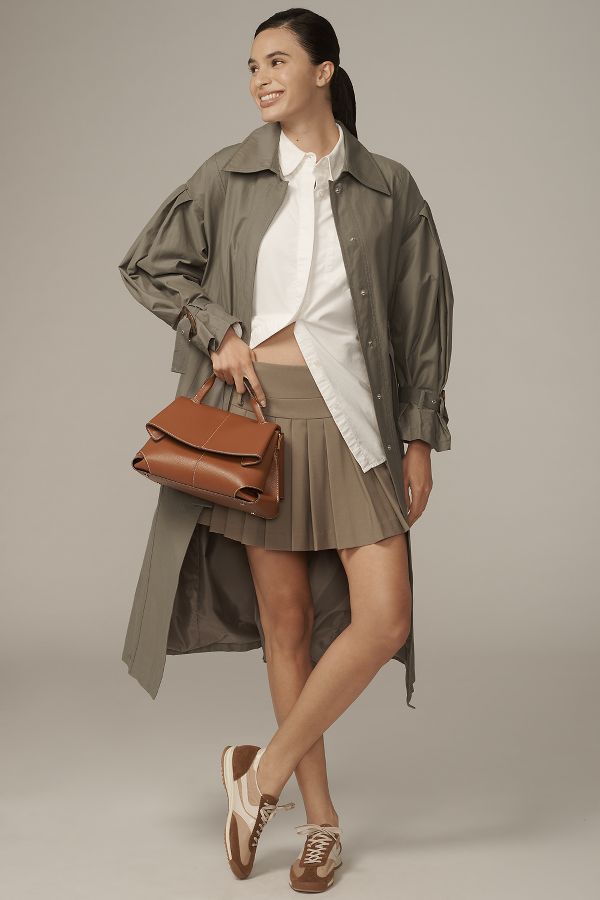 Slide View: 1: By Anthropologie Belted Trench Coat